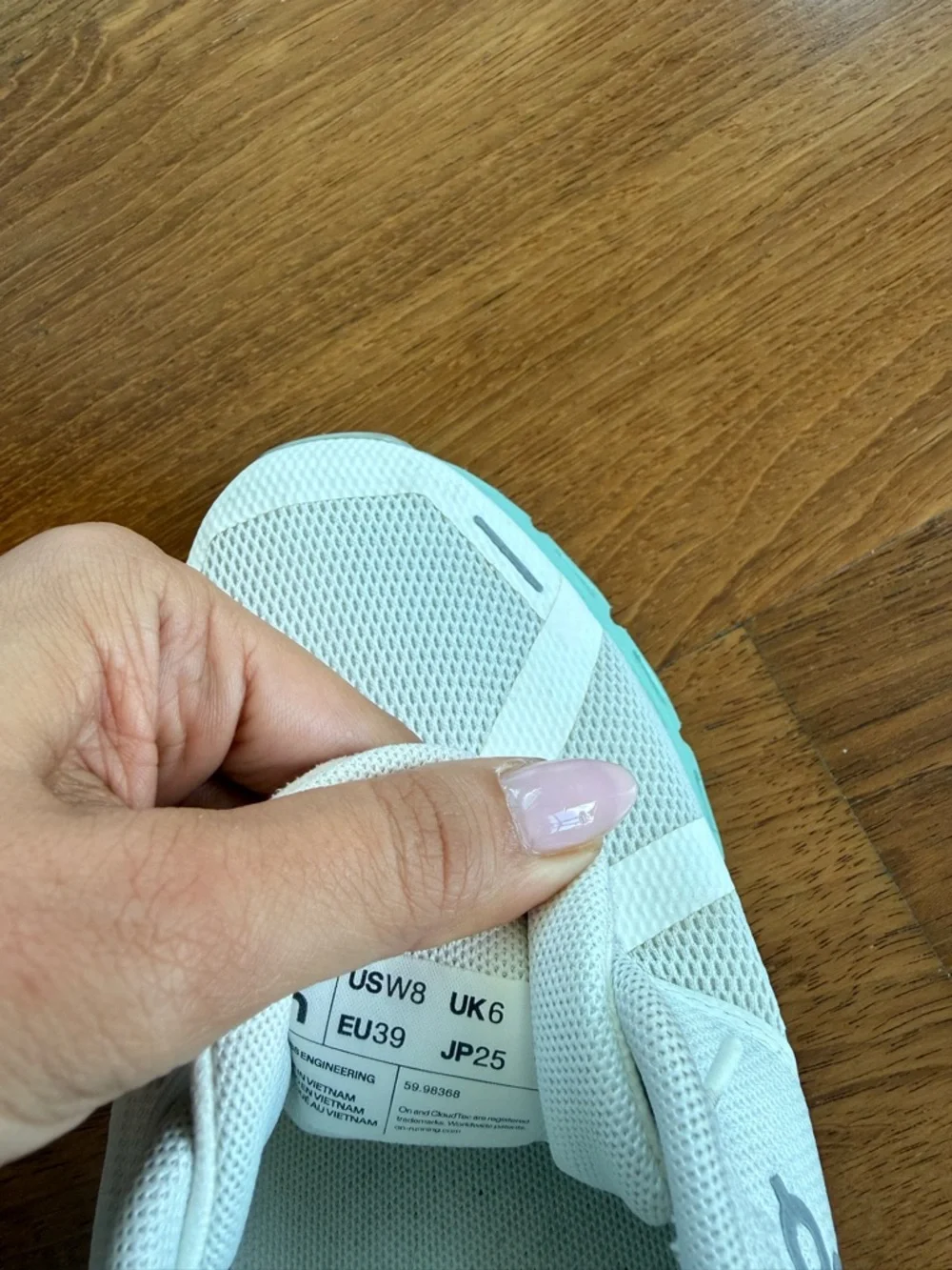 On Cloud 5 Sneakers – Undyed White Creek – Women’s 8 - Picture 7 of 8